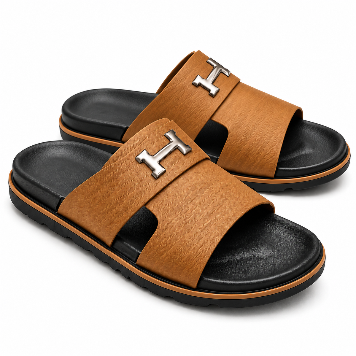 Premium H-Buckle Men’s Slides