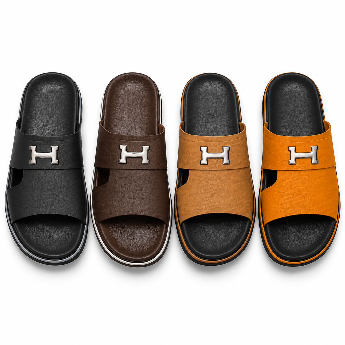 Premium H-Buckle Men’s Slides