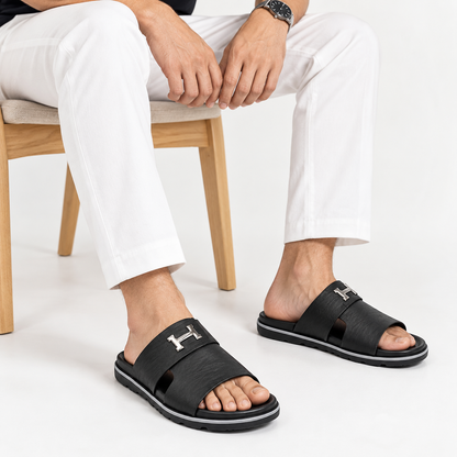 Premium H-Buckle Men’s Slides