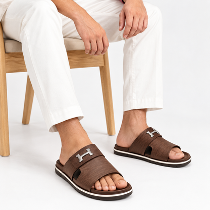 Premium H-Buckle Men’s Slides